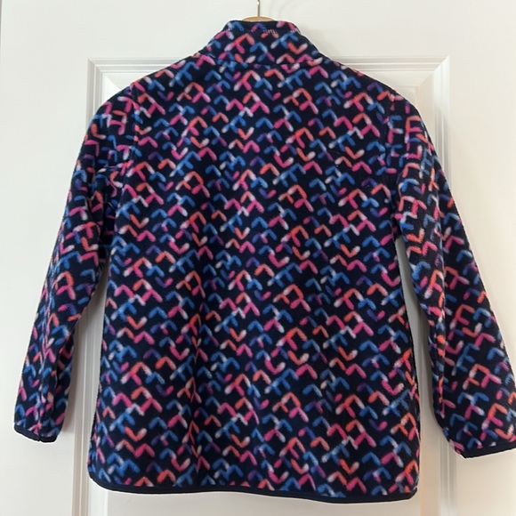 Eddie Bauer Kids Quest Print 1/4 Zip Fleece Pullover Sz M/10-12 w MEASUREMENTS! - Picture 9 of 14